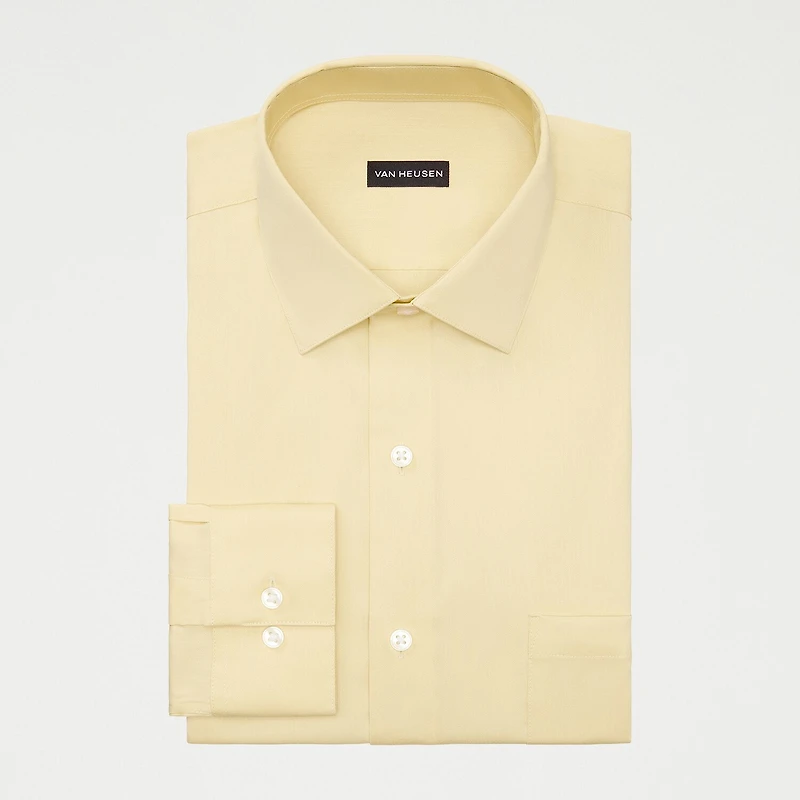 Van Heusen Ultra Flex Mens Slim Fit Stretch Fabric Wrinkle Free Long Sleeve Dress Shirt