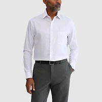 Van Heusen Ultra Flex Mens Regular Fit Stretch Fabric Wrinkle Free Long Sleeve Dress Shirt