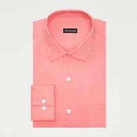 Van Heusen Everyday Defense Stain Shield Big And Tall Mens Regular Fit Stretch Fabric Wrinkle Free Long Sleeve Dress Shirt