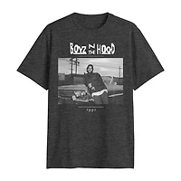 Novelty Boyz N The Hood Mens Crew Neck Short Sleeve Classic Fit Big and Tall Graphic T-Shirt