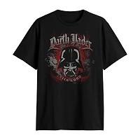 Mens Crew Neck Short Sleeve Classic Fit Star Wars Big and Tall Graphic T-Shirt