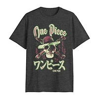 One Piece Mens Crew Neck Short Sleeve Classic Fit Big and Tall Graphic T-Shirt