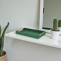 Cheungs Faux Shagreen Rectangular Decorative Tray
