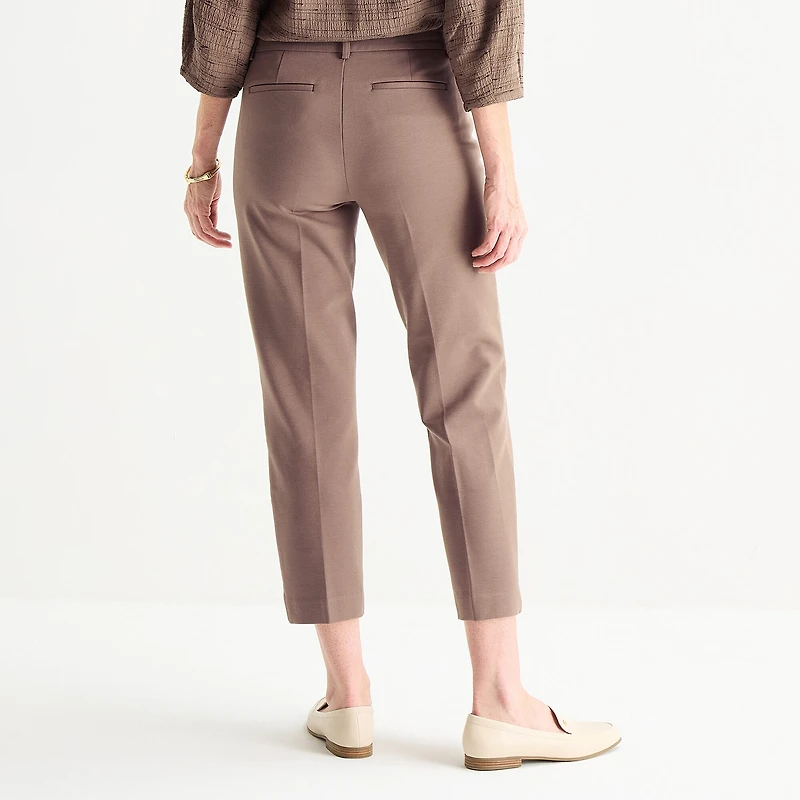 Liz Claiborne Emma Ponte Womens Tall Ankle Mid Rise Pant