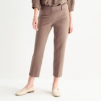 Liz Claiborne Emma Ponte Womens Tall Ankle Mid Rise Pant