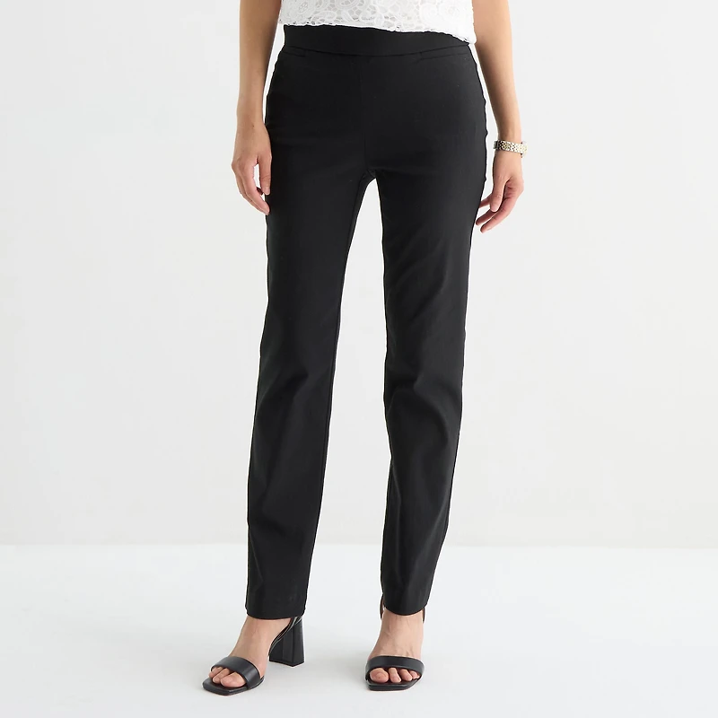 Liz Claiborne Lisa Womens Tall Straight Pull-On Pant