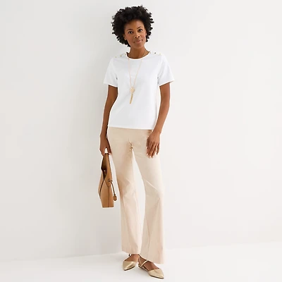 Liz Claiborne Lisa Womens Tall Flare Pull-On Pant