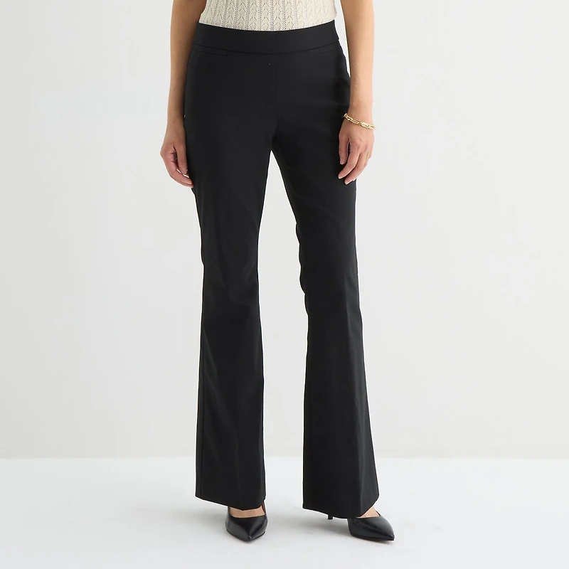 Liz Claiborne Lisa Womens Tall Flare Pull-On Pant