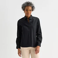 Liz Claiborne Womens Tall Long Sleeve Dress Shirt