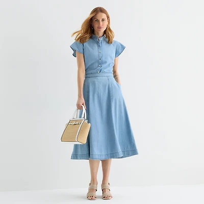 Liz Claiborne Womens Tall Full Skirt