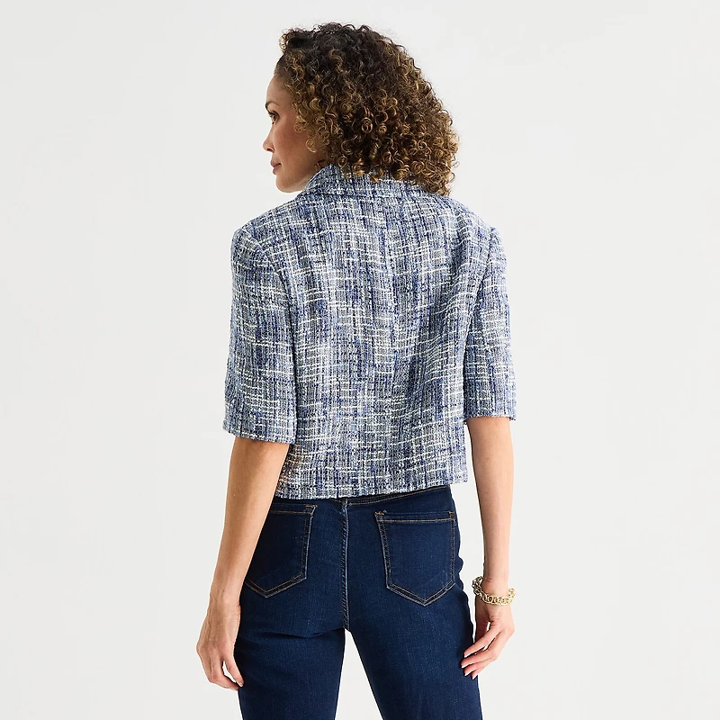 Liz Claiborne Womens Short Sleeve Blouse