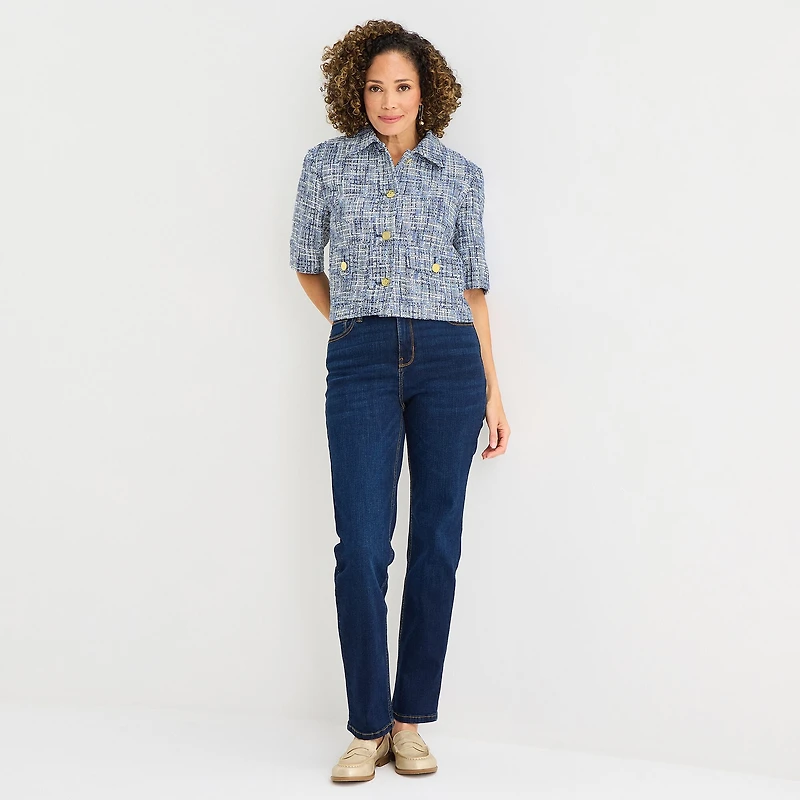 Liz Claiborne Womens Short Sleeve Blouse