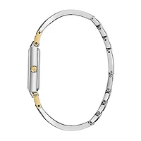 Bulova Classic Womens Diamond Accent Two Tone Stainless Steel Bangle Watch 98p188