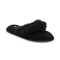 Muk Luks Taryn Thong Womens Memory Foam Slip-On Slippers