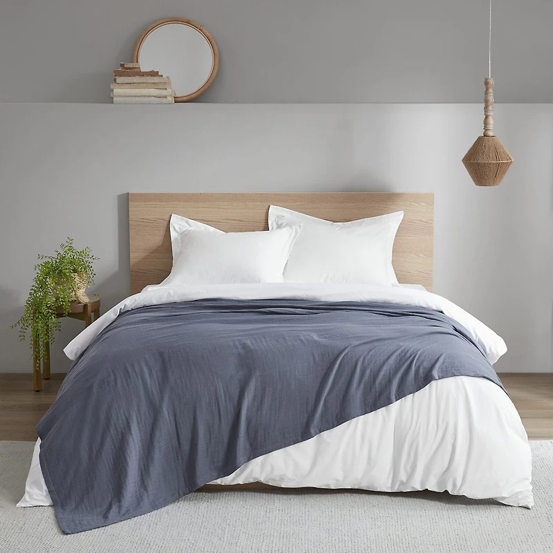 Madison Park Gauze 100% Cotton Lightweight Blanket