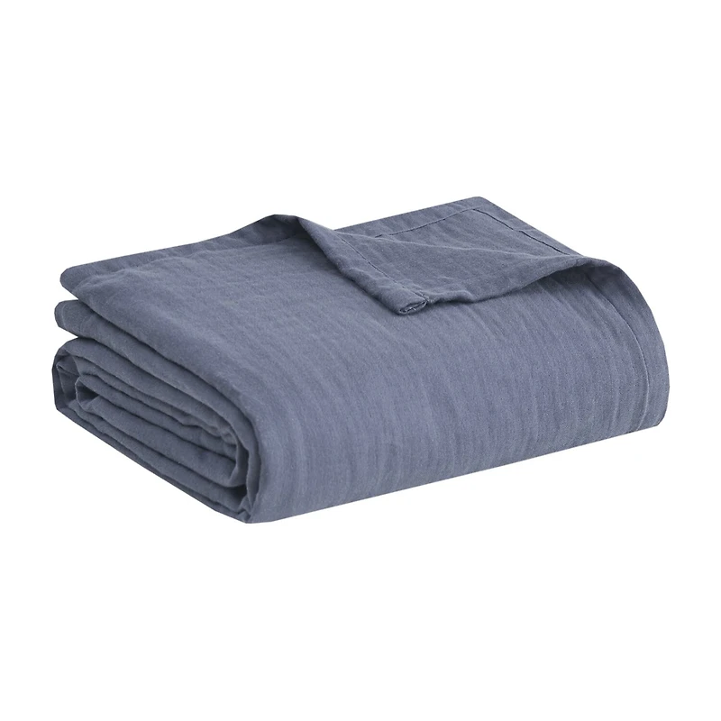 Madison Park Gauze 100% Cotton Lightweight Blanket