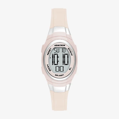 Armitron Womens Chronograph Multi-Function Pink Strap Watch 45/7034plp