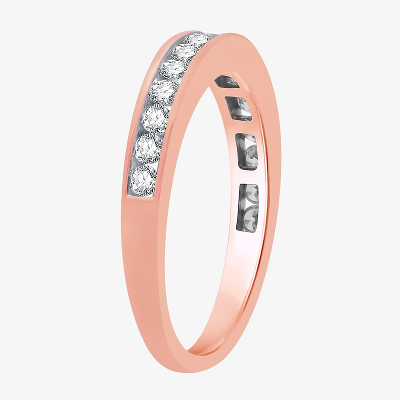 Womens 1 CT. T.W. Natural White Diamond 10K Gold Round Solitaire Bridal Set