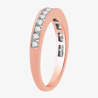 Womens 1 CT. T.W. Natural White Diamond 10K Gold Round Solitaire Bridal Set