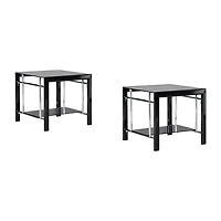 Linon Lambert Living Room Collection 2-pc. Glass End Table