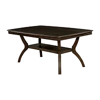 Furniture of America™ Burr Dining And Kitchen Collection Rectangular Wood-Top Dining Table