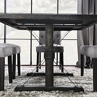 Nimitz Rectangular Wood-Top Dining Table