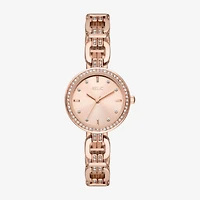 Relic By Fossil Womens Rose Goldtone Bracelet Watch Zr34650