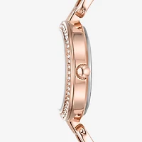 Relic By Fossil Womens Rose Goldtone Bracelet Watch Zr34650