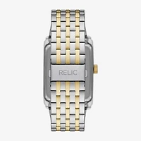 Relic By Fossil Unisex Adult Two Tone Stainless Steel Bracelet Watch Zr77334