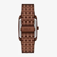 Relic By Fossil Mens Brown Stainless Steel Bracelet Watch Zr77335