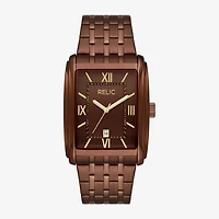 Relic By Fossil Mens Brown Stainless Steel Bracelet Watch Zr77335