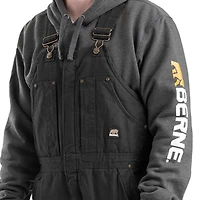 Berne Highland Washed Insulated Bibs Short Mens Workwear Overall
