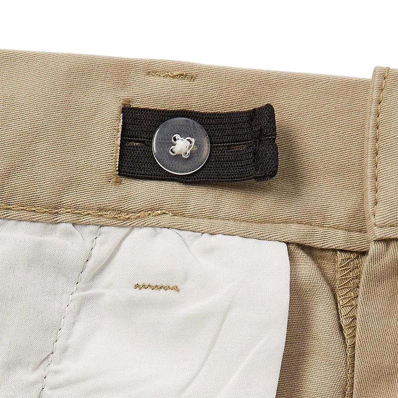 St. John's Bay Dexterity Mens 10" Adaptive Stretch Fabric Adjustable Features Easy-on + Easy-off Chino Short