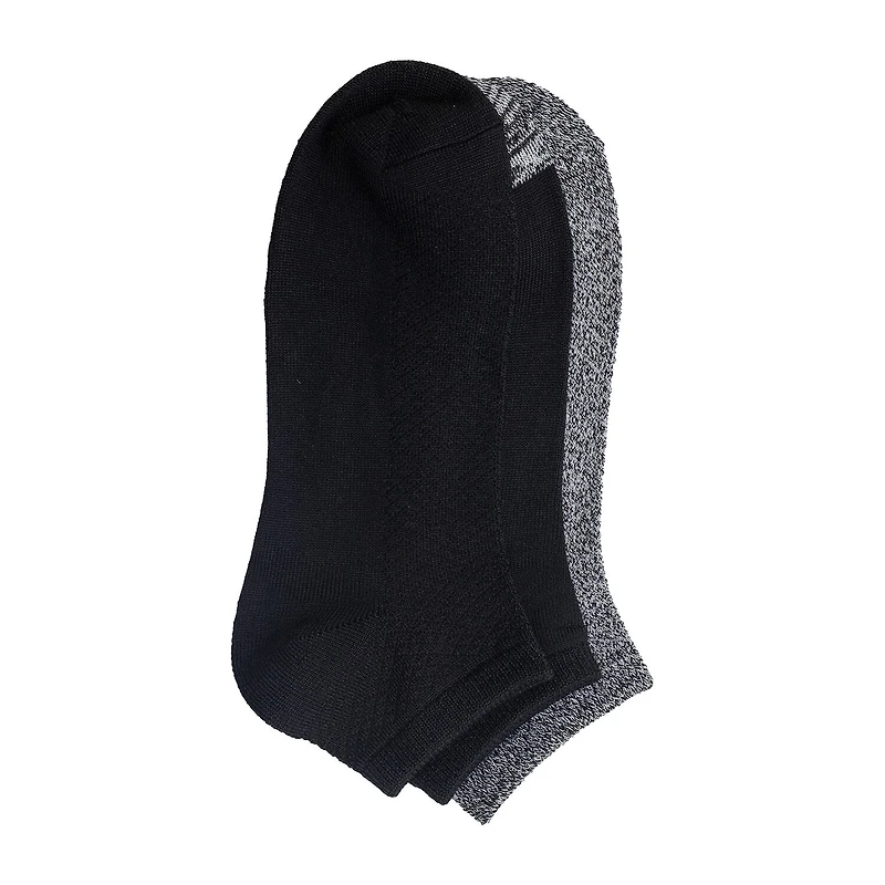 Cuddl Duds Solid Pique Womens Multi-Pack 3 Pair Low Cut Socks
