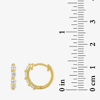 Diamond Addiction (G-H, I1-I2) Womens 1/3 CT. T.W. Lab Grown White Diamond 10K Gold 11mm Hoop Earrings
