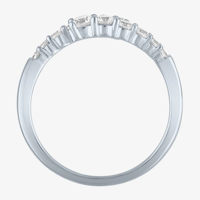 Diamond Addiction (G-H, I1-I2) Womens 1/3 CT. T.W. Lab Grown White 10K Gold Bypass  Cocktail Ring