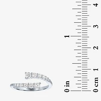 Diamond Addiction (G-H, I1-I2) Womens 1/3 CT. T.W. Lab Grown White 10K Gold Bypass  Cocktail Ring