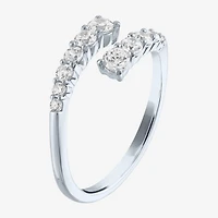 Diamond Addiction (G-H, I1-I2) Womens 1/3 CT. T.W. Lab Grown White 10K Gold Bypass  Cocktail Ring