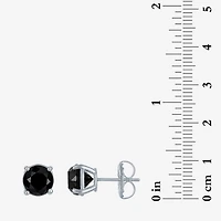 5 CT. T.W. Natural Black Diamond 14K Gold 9mm Round Stud Earrings