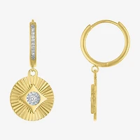 Diamond Addiction (G-H / I1-I2) Womens 1/7 CT. T.W. Lab Grown White Diamond 14K Gold Over Silver Sterling Silver Round Drop Earrings