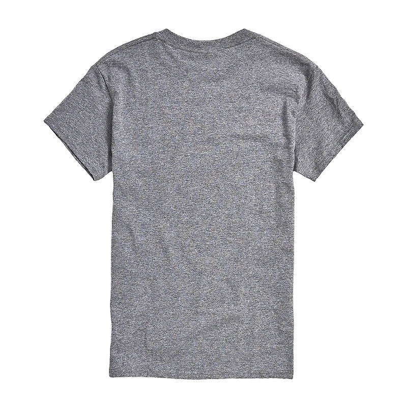 Mens Crew Neck Short Sleeve Peanuts Valentine's Day T-Shirt