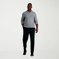 Haggar JMH Sharkskin Mens Classic Fit Big and Tall Dress Flat Front Pant