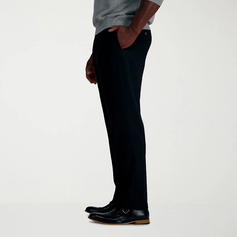 Haggar JMH Sharkskin Mens Classic Fit Big and Tall Dress Flat Front Pant