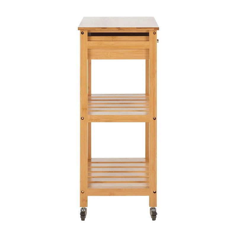 Safavieh Corteau Wood-Top Kitchen Cart