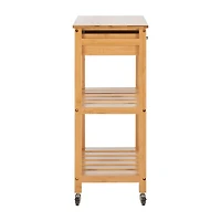 Safavieh Corteau Wood-Top Kitchen Cart