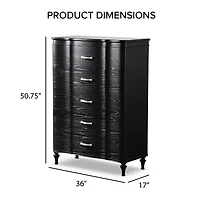 Furniture of America™ Melodi Parc 5-Drawer Chest