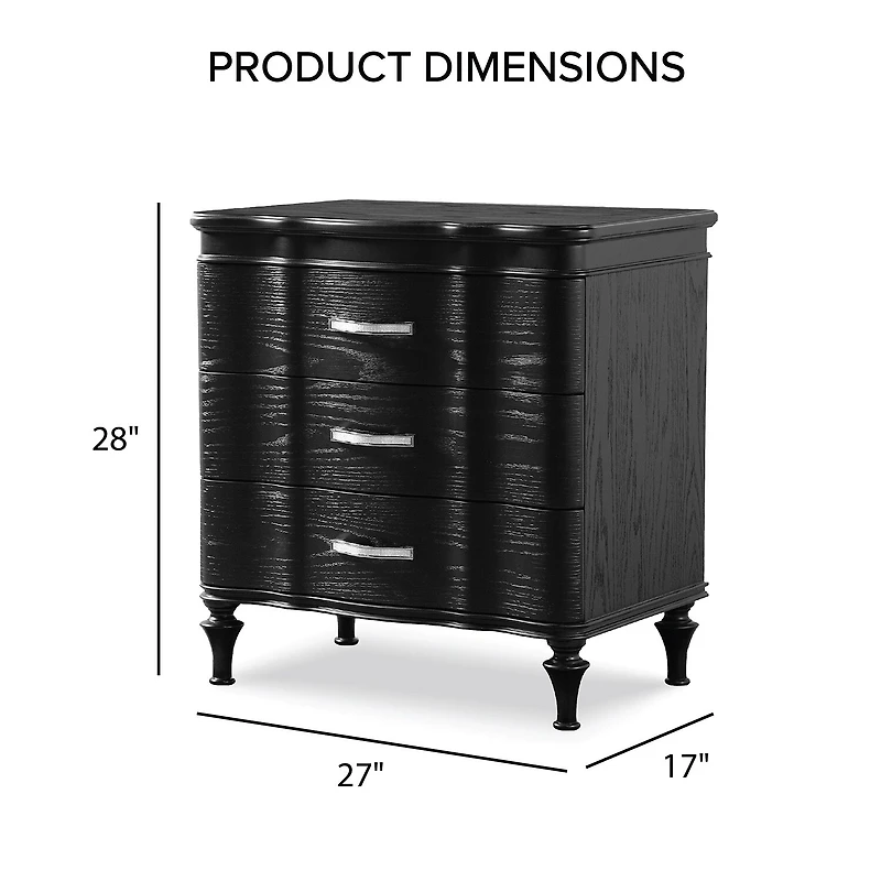 Furniture of America™ Melodi Parc 3-Drawer Nightstand