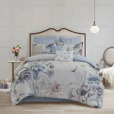 Madison Park Gisele 8-pc. Floral Comforter Set