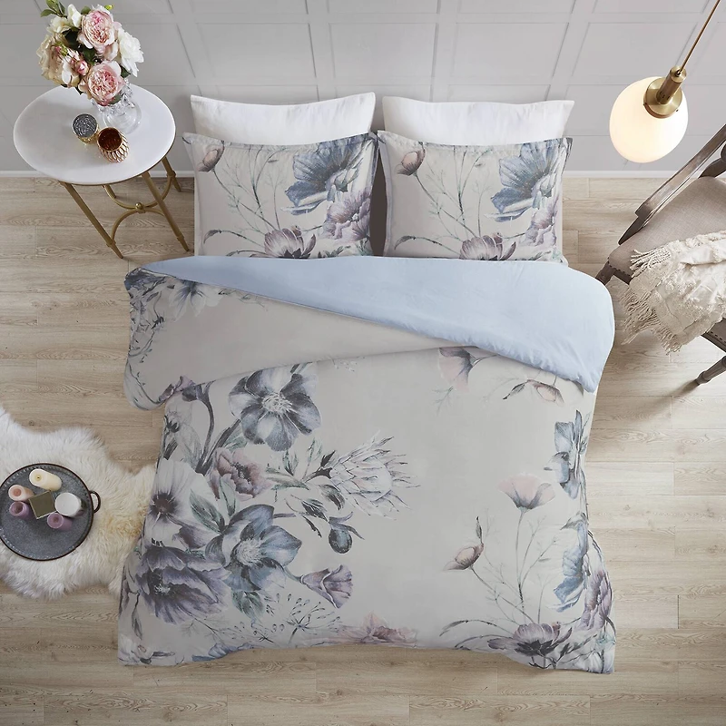 Madison Park Gisele 3-pc. Floral Duvet Cover Set