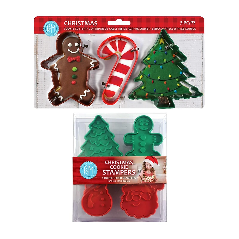 R&M International Llc Christmas 7-pc. Cookie Cutters and Stamper Bundle